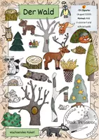 Vorschau - selbst erstellte Cliparts/Grafiken - Clipart-Set: Der Wald - Deckblatt