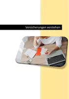 Vorschau - Stundenentwürfe - Versicherungen und Vorsorge verstehen - Deckblatt