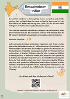 Vorschau - Arbeitsblätter - Materialpaket Steckbrief Indien differenziert mit Lösungen - Seite 1
