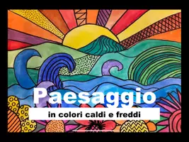 anteprima - Presentazioni / Lavagne - ART: Paesaggio in colori caldi e freddi - Pagina 1