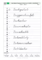 Vorschau - Arbeitsblätter - Schreibschrifttraining in VA - Wörter mit Zischlauten und Schärfungen - Seite 3