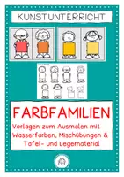 Vorschau - Stundenentwürfe - Farbfamilien. Mischübungen - Deckblatt
