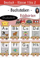 Vorschau - Bildkarten - Buchstabenzug / Buchstaben - Bildkarten / Anlautkarten - Druckschrift - Deckblatt