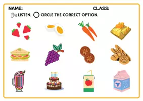 Vista previa - Hojas de trabajo - FOOD WORKSHEETS: UNIT PACK - página 2