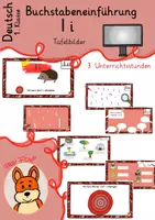 Vorschau - Präsentationen/Tafelbilder - Buchstabeneinführung I i - digitale Tafelbilder Deutsch 1 - Deckblatt