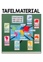 Vorschau - Präsentationen/Tafelbilder - Die Kontinente und Ozeane der Erde - Tafelmaterial - Seite 1