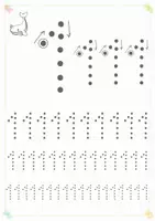 Vorschau - Arbeitsblätter - Zahleneinführung 0-9, Zahlen schreiben- Zahlenraum 10| Klasse 1 Grundschule| Nachspuren & Druckschrift - Seite 1