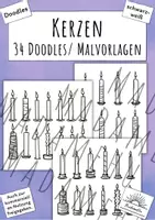 Vorschau - Mal- und Bastelvorlagen - Cliparts/ Doodles/ Malvorlagen: Kerzen - Deckblatt