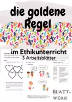 Vorschau - Arbeitsblätter - Die goldene Regel im Ethikunterricht Arbeitsblätter, Übungen, Rollenspiel, Reflexion - Deckblatt