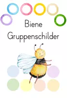 Vorschau - Anderer Materialtyp - Gruppenschilder Biene - watercolor - Deckblatt