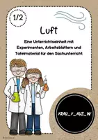 Vorschau - Unterrichtsreihen - Luft - eine Einheit für den Sachunterricht #LMPKracher2020 - Deckblatt