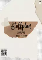 Vorschau - Anderer Materialtyp - Blanko-Stoffplan (Stoffverteilungsplan Saarland 2023/24) - Deckblatt
