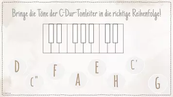 Vorschau - Interaktives Material - Interaktive PDF: C-Dur-Tonleiter Tonhöhen - Seite 3