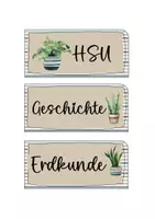 Vorschau - Poster - Fächerschilder für Stundenplan - im Pflanzen-Boho-Stil - Seite 3