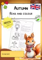 Vorschau - Arbeitsblätter - Autumn / Herbst - Lesemalblatt - GRATIS - Deckblatt