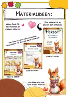 Vorschau - Arbeitsblätter - Autumn / Herbst - Lesemalblatt - GRATIS - Seite 1