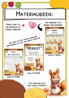Vorschau - Stationenlernen - Herbst - Lesekette - Deutsch & DaZ - Seite 1