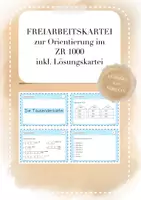 Vorschau - Arbeitsblätter - Freiarbeitskartei zur Orientierung im ZR 1000 - Deckblatt