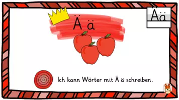 Vorschau - Präsentationen/Tafelbilder - Buchstabeneinführung Ää und äu - digitale Tafelbilder Deutsch 1 - Seite 1