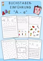 Vorschau - Arbeitsblätter - Buchstabe A, Buchstabeneinführung - Deckblatt