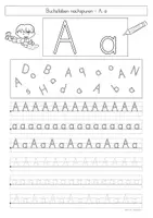 Vorschau - Arbeitsblätter - Buchstabe A, Buchstabeneinführung - Seite 3