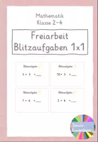 Vorschau - Fördermaterial/Inklusion - Blitzaufgaben Karteikarten - Deckblatt