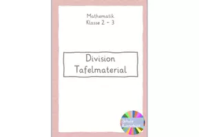 Vorschau - Präsentationen/Tafelbilder - Division Tafelmaterial - Deckblatt