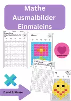 Vorschau - Arbeitsblätter - Rechnen und Malen\Einmaleins-Übungen(2.& 3.Klasse) - Deckblatt