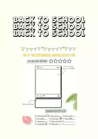 Vorschau - Arbeitsblätter - Back to School - My Holidays - Seite 1