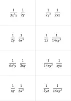 Vorschau - Stationenlernen - Bruchterme erweitern: Hauptnenner finden - Sortierspiel (Mathematikspiel) - Seite 3