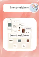Vorschau - Stationenlernen - Lernwörterstationen - Deckblatt