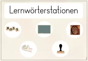 Vorschau - Stationenlernen - Lernwörterstationen - Seite 3