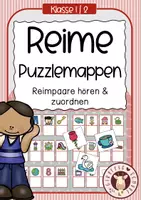 Vorschau - Unterrichtsreihen - Reime hören - Puzzlemappen - Deckblatt