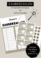 Vorschau - Merkblätter - Zauberzahlen zur Nummerierung der SuS- bis 28 - Deckblatt