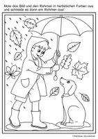 Vorschau - Mal- und Bastelvorlagen - Ausmalbilder: Herbst - Seite 2