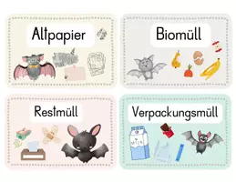 Vorschau - Poster - Müllschilder für die Fledermausklasse - Seite 1