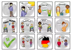 Vorschau - Bildkarten - Kreative Vokabelkarten (Vamos Adelante 1 - Unidad "0") - Seite 3