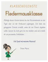 Vorschau - Poster - Klassendienste für die Fledermausklasse - Seite 1