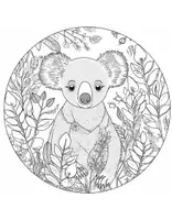 Vorschau - Mal- und Bastelvorlagen - 20 Koala-Ausmalbilder für Kinder - Seite 2