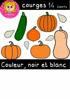 Aperçu - Cliparts/Visuels - cliparts courges - Page de couverture