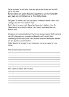 Vorschau - Arbeitsblätter - Die unterschiedlichen Hautfarben Text Aufgaben Lösung - Seite 3