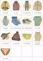 Aperçu - Feuilles d'exercices - Vocabulaire: Vetements - Page 1