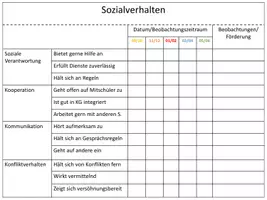 Vorschau - Lehrpläne/Lehrermaterial - Paket zur Schülerbeobachtung (Deckblatt, Übersicht, Arbeits- und Sozialverhalten, E, M, D) - Seite 3