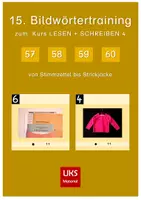 Vorschau - Arbeitsblätter - 15. Bildwörtertraining Kursteil 4 LESEN + SCHREIBEN - Deckblatt