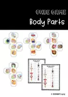 Vorschau - Stationenlernen - Cube Game - Body Parts - Deckblatt