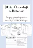 Vorschau - Unterrichtsreihen - Diktat(Übungsheft) zu Halloween in Anlehnung an die FRESCH-Strategien - Deckblatt