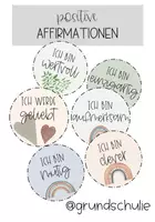 Vorschau - Poster - Klassenzimmer - positive Affirmationen - Deckblatt