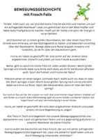 Vorschau - Anderer Materialtyp - Frosch Bewegungsgeschichte zum Mitmachen - Deckblatt