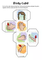 Vorschau - Stationenlernen - Cube Game - Body Parts - Seite 2
