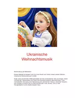 Vorschau - Arbeitsblätter - Ukrainische Weihnachtsmusik, Unterrichtsmaterial, Noten - Deckblatt